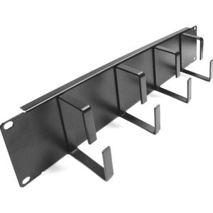 RackMatic - Kabelgeleidingspaneel voor 19-inch 2U-rackkast met 4 ringen voor kabelbeheer