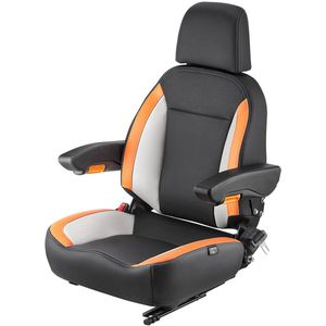 VEVOR - Universele Heftruckstoel - Zwart - 52 x 59 x 82 cm - Verstelbare Rugleuning