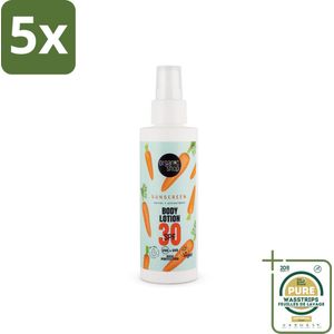 5 x Organic Shop - Zonnebrandcrème SPF 30 - Bescherming tegen de Zon - 150 ml - Grootverpakking - Zonbescherming - Zonnebrandcrème - SPF 30 - Natuurlijke Zonbescherming - Antioxidanten