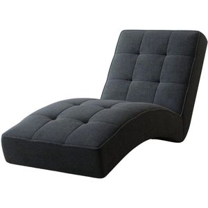 LIVANO - Chaiselongue - Antraciet - Twist 23