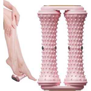 Voetmassage apparaat - Voetmassage roller - Voetroller - Bloedsomloopbevorderende voetmassage - Geschikt voor fitness, ontspanning en sportherstel - Roze