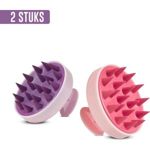 Vardaan® Massage borstel - Hoofdhuid borstel - Scalp Massager - Shampoo Brush - Scalp Brush - Stimuleert haargroei - 2 stuks - Vardaan Hoofd massage borstel: Ontspan, Verjong & Bevorder Haargroei