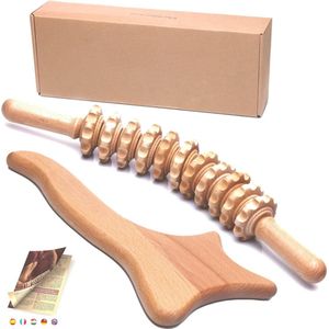 Maderotherapie set - Madero - Massage roller - Houttherapie - Anti-cellulitis - Maderotherapie set massage - Massage hout