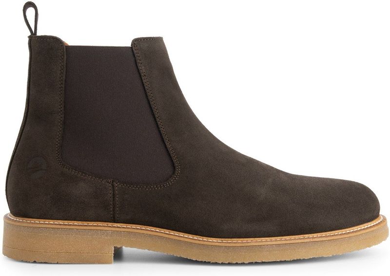 Travelin - Fowley - Chelsea Boots - Donkerbruin - Leer