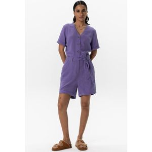 Sissy-Boy - Paars mousseline playsuit met riem