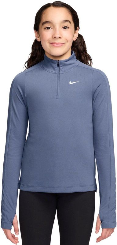 Nike - Dri-FIT - Meisjestop - World Indigo - Lange Mouwen - Korte Rits