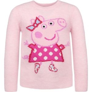 Peppa Pig - Lichtroze trui voor meisjes, lekker warm / 110