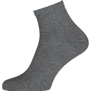 Tommy Hilfiger damessokken Casual Short (2-pack) - korte sokken katoen - midden grijs melange - Maat: 39-42