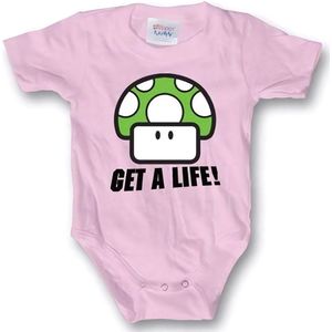 Hybris Kinder Get A Life Body bt011-L62-Poly Pink-6-12Monate