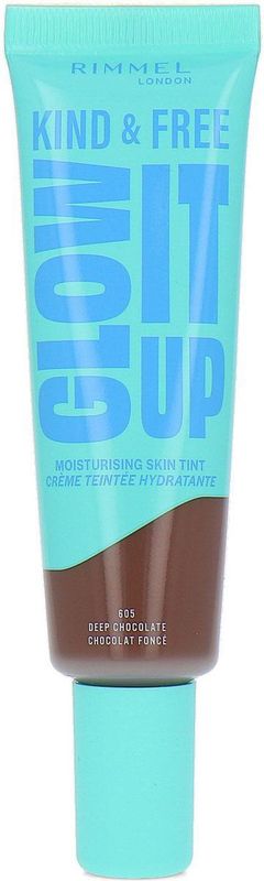 Rimmel - Kind & Free Glow It Up - Foundation - Deep Chocolate - 30 ml