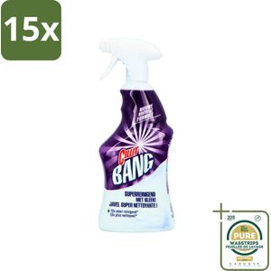 15 x Cillit Bang - Power Cleaner - Bleek & Hygiëne - Schoonmaakspray - Voor Vlekken en Aanslag - 750 ml - Grootverpakking - Schoonmaak Spray - Vlekken Verwijderen - Bleek En Hygiëne - Vet Verwijderen - Aanslag Verwijderen