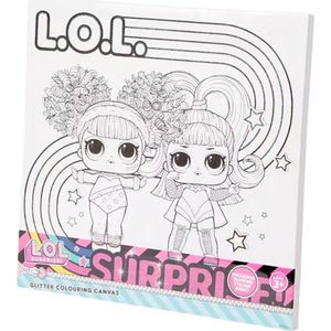 LOL Surprise canvas - 2 Meisjes - Glitter Canvas - Met diamantjes - 3+ jaar - Cadeau - Spelen - Kinderen - Sinterklaas - Kerst
