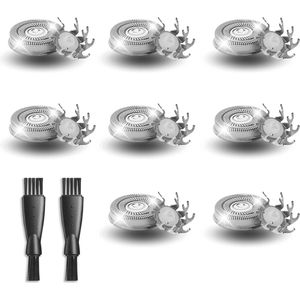 8 Pack vervangende scheerbladen compatibel met Skull Shaver Pitbull Gold PRO & Silver - 4 Head Skull scheerbladen, verbeterde Pitbull scheerapparaat vervangende hoofden voor superieur scheren