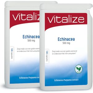 Vitalize Echinacea 500 mg 120 capsules | Zorgt mede voor een goede weerstand - Ondersteunt het immuunsysteem¹