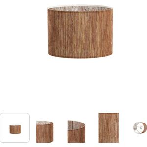 Light & Living - kap - Omis - naturel - textiel - Ø 30cm - E27 - 3908533