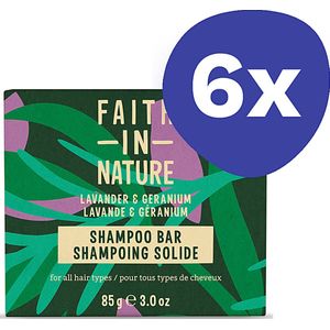 Faith in Nature Lavendel & Geranium Shampoo Bar (6x 85gr)
