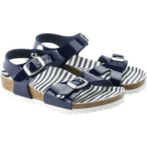 Birkenstock - Rio - Sandalen - Navy - Wit - Unisex
