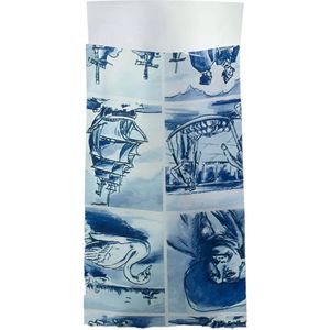 Mini Inpakzakjes - Delfts blauw - Holland - Geld envelop - Zakje / Kado / Kadootjes - Traktatiezakjes - Uitdeelzakjes - Verjaardagzakjes - Feestzakjes - Inpakzakken | Papier | Traktatie - Kado - Leuk verpakt - DH collection
