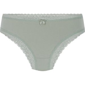 Hunkemöller Dames Lingerie Brazilian Georgia katoen - Groen - maat XS