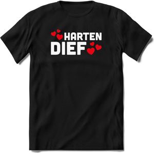 Harten Dief - Valentijnsdag T-Shirt Heren / Dames - Perfect Valentijn Cadeau Mannen / Vrouwen - Grappige Liefdes en Exen Spreuken, Zinnen en Teksten.
