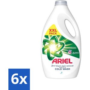 Ariel - Wasmiddel - Original - 70 Wasbeurten - 2,45 liter - Voordeelverpakking - 6 stuks