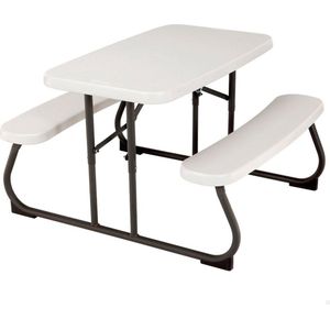 Kindertafel Lifetime Crème Opvouwbaar - Picknickset - Creme