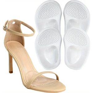 4 stuks Metatarsale Pads voor Vrouwen | Doorzichtige Bal van de Voet Kussens | Hoge Hak Inlegkussen voor Alledaags Comfort en, Antislip Gelpads tegen Losse Schoenen Blaren, One Size (A-Doorzichtig), Hielkussen Pads, Voetpadjes Cushioning, Geleiendeel