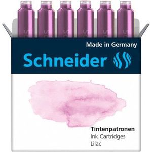 Schneider inktpatronen - pastel Lila - doos 6 stuks - S-166128