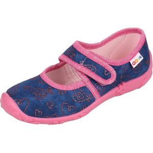 Slippers, pantoffels voor meisjes met klittenband in hartjes LEMIGO 26