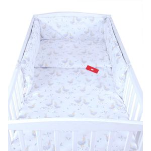 BabyLux Kinderbeddengoed Set 4-delig 100x135cm Katoen met Minky