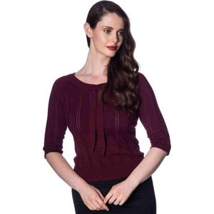 Dancing Days - BELLE BOW PIONTELLE Longsleeve top - S - Rood