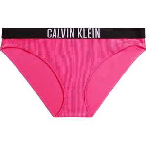 Calvin Klein Bikinibroekje met Ribstructuur Fuchsia