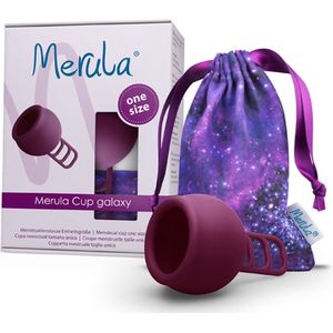 Merula herbruikbare menstruatiecup - galaxy paars