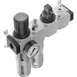 Festo - Luchtverzorgingsunit - G1/4'' - 2.5-12 bar - 1100 l/min - 40 µm - Midi - 185831 - P2X7Y