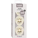 Bibs - Fopspeen - Try It Collection - Maat 1 - 3 stuks - Ivory