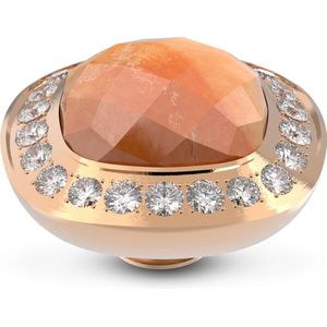 Melano - Vivid Border CZ - Steentje - Red Aventurine - 10 mm