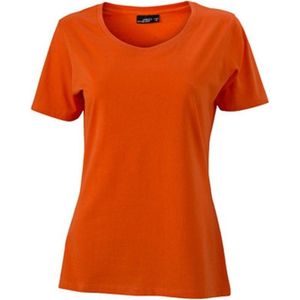 James and Nicholson Dames/dames Basic T-Shirt (Donker Oranje)