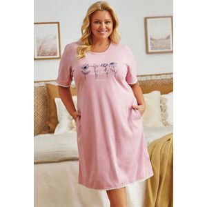 Doctor Nap Katoenen Nachthemd Dames | Korte Mouw | Nachtjapon | Papaya TB.5366 40 / L