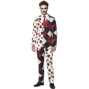 Suitmeister Red Clown - Heren Kostuum - Meerkleurig - Carnaval - Maat XL