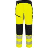 Portwest PW3 Hi-Vis Stretchbroek voor Dames - Geel/Zwart - T141