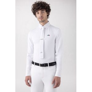 Equiline David Wedstrijd Polo Long Sleeves XS Wit