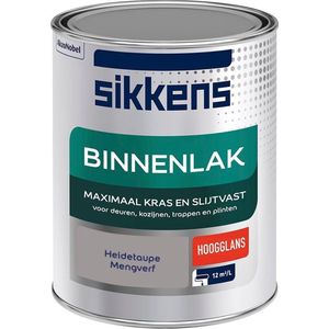 Sikkens Binnenlak - Verf - Hoogglans - Mengkleur - Heidetaupe - 1 liter