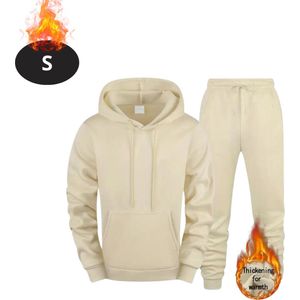 Nivard Joggingpak - Huispak - Volwassenen - Trainingspak - Comfortabel - Joggingsbroek - Tracksuit - Heren - Kaki - S