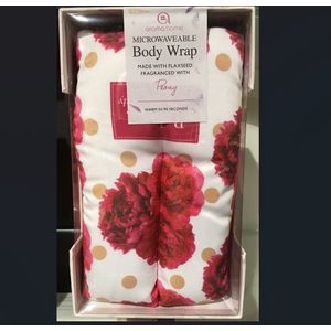 Aroma Home Microwaveable Floral Body Wrap Peony Roze warmtekussen