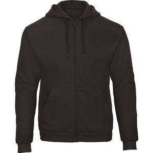 B&C ID.205 Hooded Full Zip Sweatshirt CGWUI25 - Black - XXL