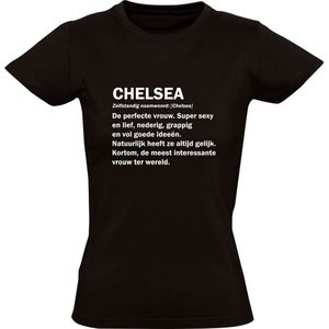 Chelsea grappig Dames t-shirt | verjaardag | cadeau | kado | shirt | Zwart