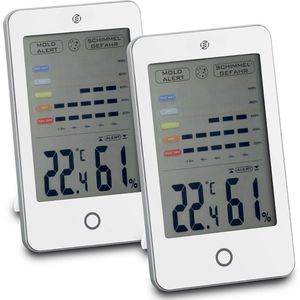 Equivera Huisthermometer - Kamerthermometer - Binnenshuis - Digitale Thermometer - Hygrometer