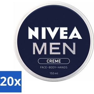 20 x NIVEA MEN - Crème - Bodycrème - 150 ml -