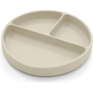 Baby Minoe - silicone baby bord - 3 vakken - zuignap - vaatwasser- oven- vriezer- magnetronbestendig - kinderservies - Shifting sand