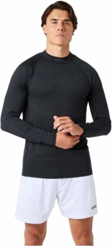 Björn Borg - Men Borg Mock Neck LS - Tennisshirt - Zwart - XL